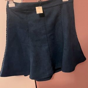 This is a turquoise size medium mini skirt from Francesca’s!